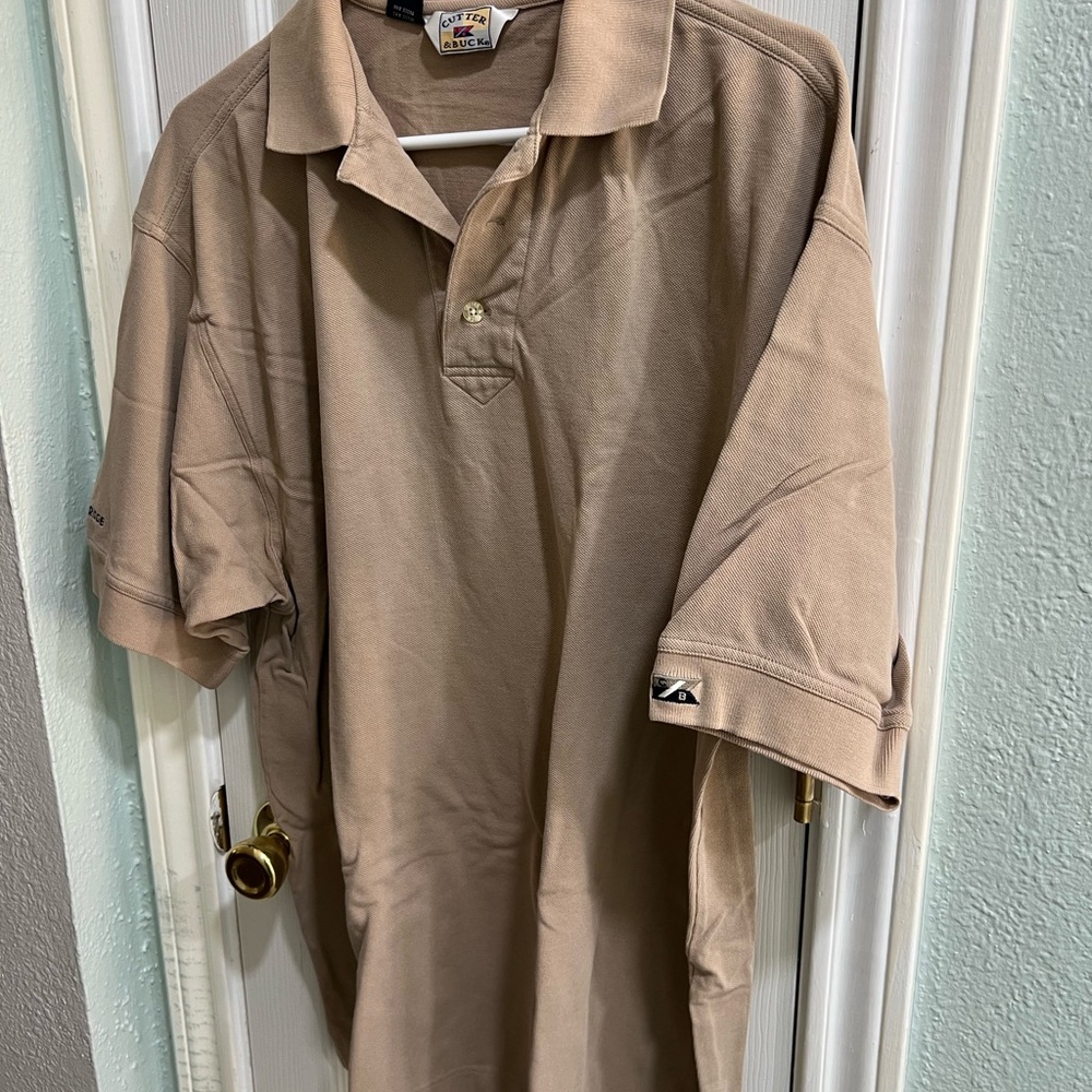 Men's Tan Polo Shirt